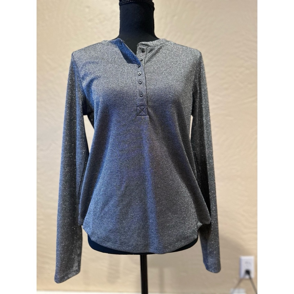 Shiny Long Sleeve Top